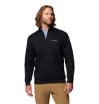 columbia Mens Hart Mountain II Half Zip Jacket, Black, Medium