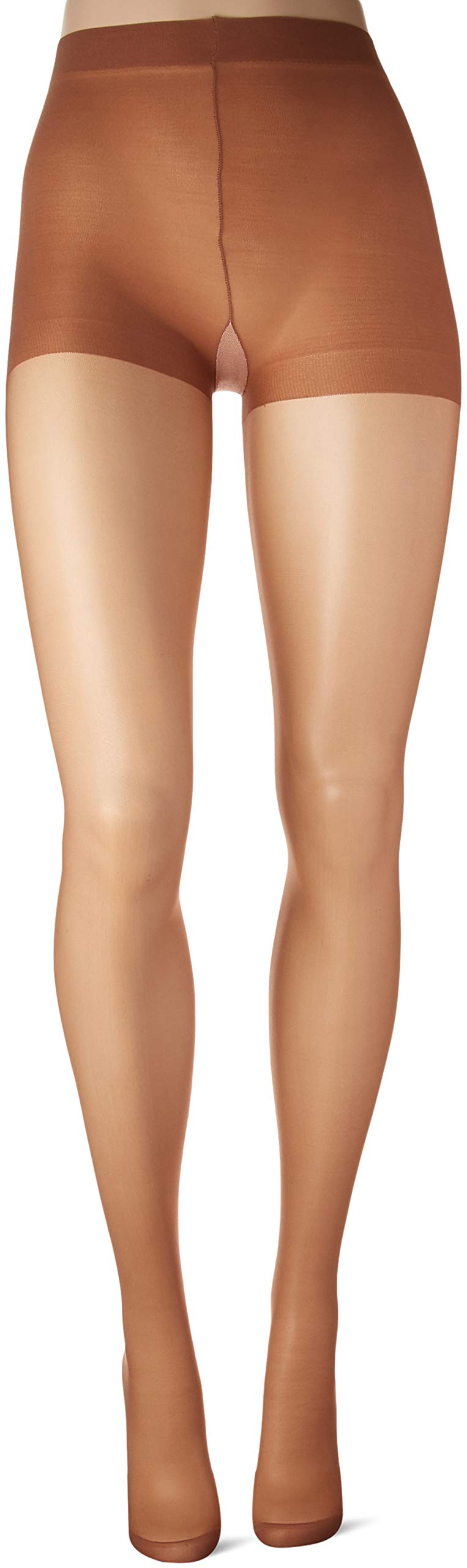 Hanes Women's Silk Reflections 6-Pack Control Top Reinforced Toe Silky Sheer Pantyhose, Barely There, AB