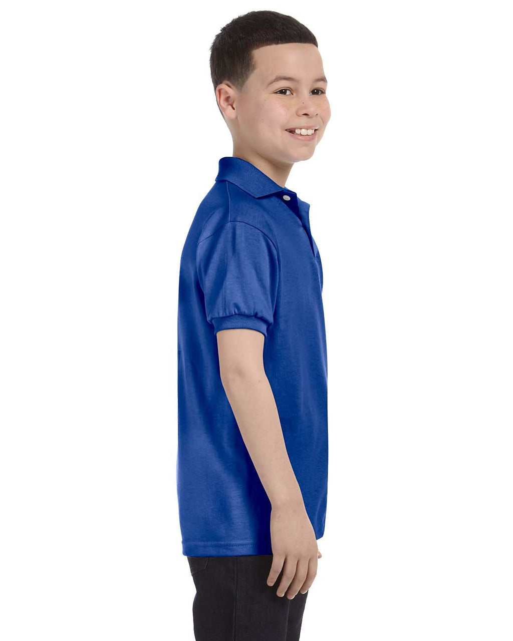 Youth 5050 EcoSmart Jersey Knit Polo - DEEP FOREST - XS(D0102H2HH1V)