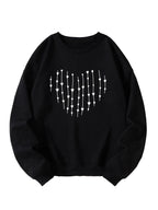 Kotty Women Full Sleeve Round Neck Pinted Sweatshirt