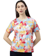 Juneberry WomenS Cotton Half Sleeve Regular Fit Printed T-Shirt (Jb_Tsh_54_502_Wild_4Xl)