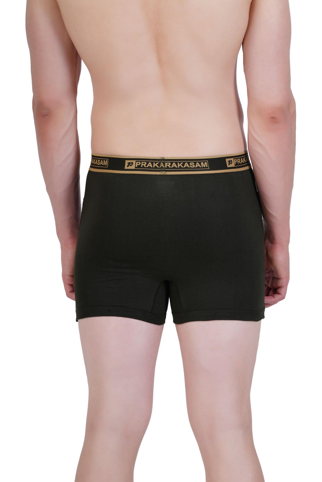 PRAKASAM COTTON -Marlow Mens 100% Pure Combed Cotton Outer Elastic Pocket Trunks (Pack of 2)