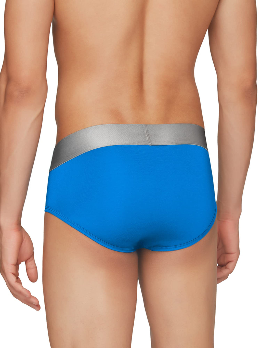 XYXX Mens Underwear Illuminati IntelliSoft Antimicrobial Micro Modal Brief Pack of 5 (Black ; Brilliant Blue ; Black Iris ; Bla