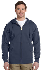 Mens OrganicRecycled Full-Zip Hooded Sweatshirt - BLAcK - 2XL(D0102H7ZgIP)