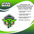 Star Wars: The Mandalorian The Child Collector Pin | Official Star Wars Collectible Enamel Pin | Baby Yoda At Snack Time | Measu