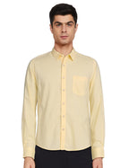 Pepe Jeans MenS Solid Slim Fit Casual Shirt (Pm306613_Yellow_Xxl)