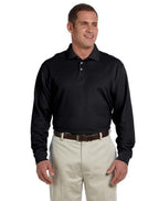 Ladies Pima Piqu Long-Sleeve Polo - BLAcK - S(D0102H7YRIT)