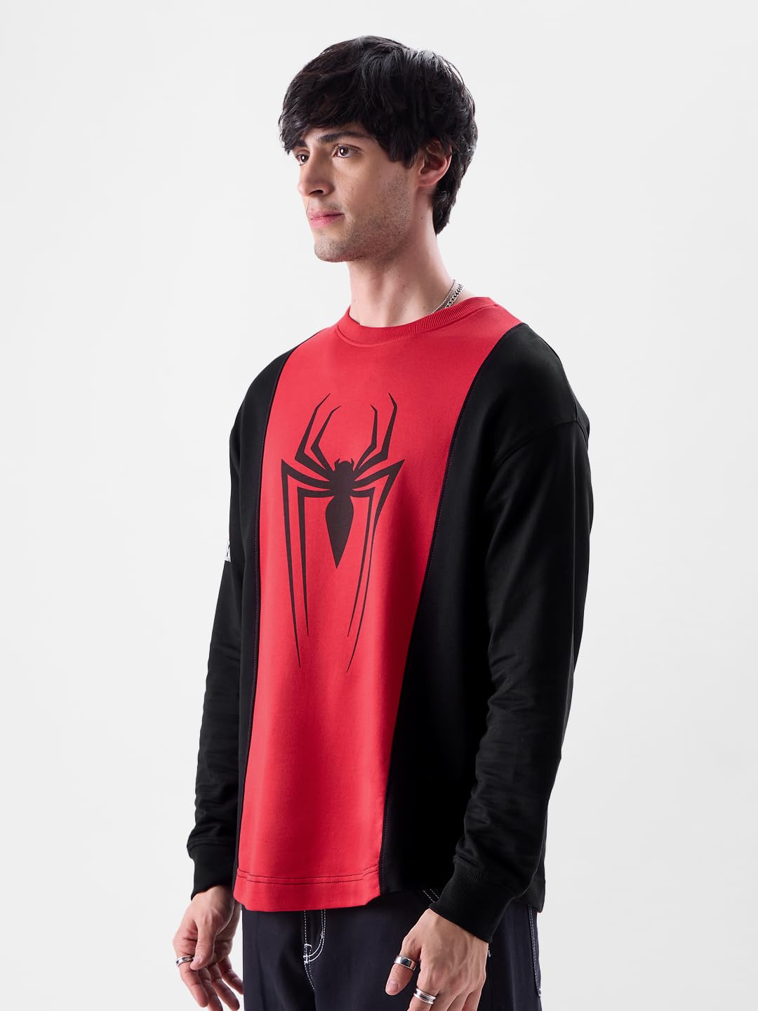 The Souled Store Spider-Man: Radioactive Men Oversized Full Sleeve T-Shirts