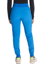 EDS Essentials Jogger Scrubs for Women, Drawstring Scrub Pants DK065P, M Petite, Heather Royal