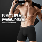 Natural Feelings Boxer Briefs Mens Underwear Men Pack of 6 Soft Cotton Open Fly Underwear