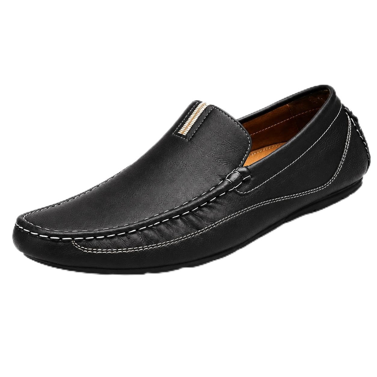 VON HUETTE Men Driving Loafer | Flexible & Comfortable Fit (VH 2025 DS 701 BLK_7) 7