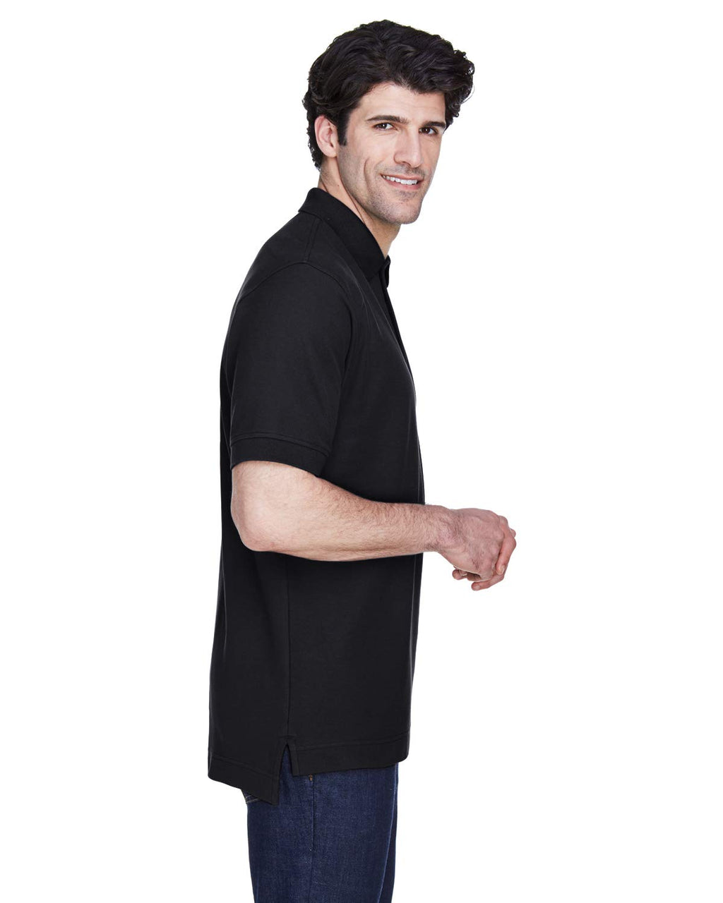 Mens Pima Piqu Short-Sleeve Polo - WHITE - XS(D0102H76UXT)