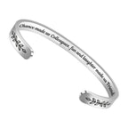 Going Away Gift for Worker Friendship Bracelet Funny Friend Birthday Gifts for Women Quotes Engraved Cuff Bangle Bracelets Chris