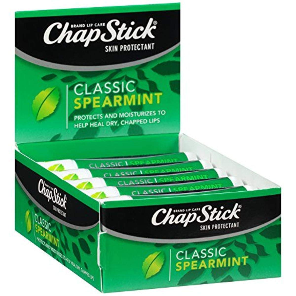 chapStick 12 Piece Refill Tray, Spearmint, 015 Ounce, 12 count (Pack of 1)