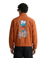 The Indian Garage Co Mens Relaxed Fit Long Sleeves Cutaway Collar Graphic Sweater