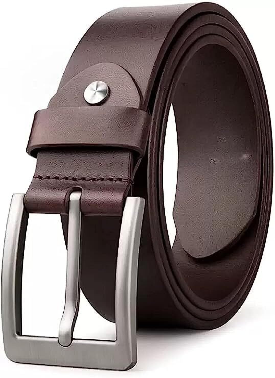 Men Evening, Party, Formal, Casual Brown Genuine Leather Belt ()_149 38