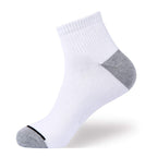 EnerWear 10P Pack Men's Cotton Moisture Wicking Cushion Low Cut Socks (10-13/Shoe: 6-12, White)