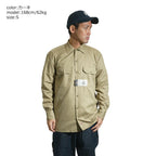 Dickies Mens Long Sleeve Work Shirt, Silver, Small