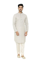 Manyavar MenS Cotton Blend Other Kurta (Ml11897_Light Biscuit_M)