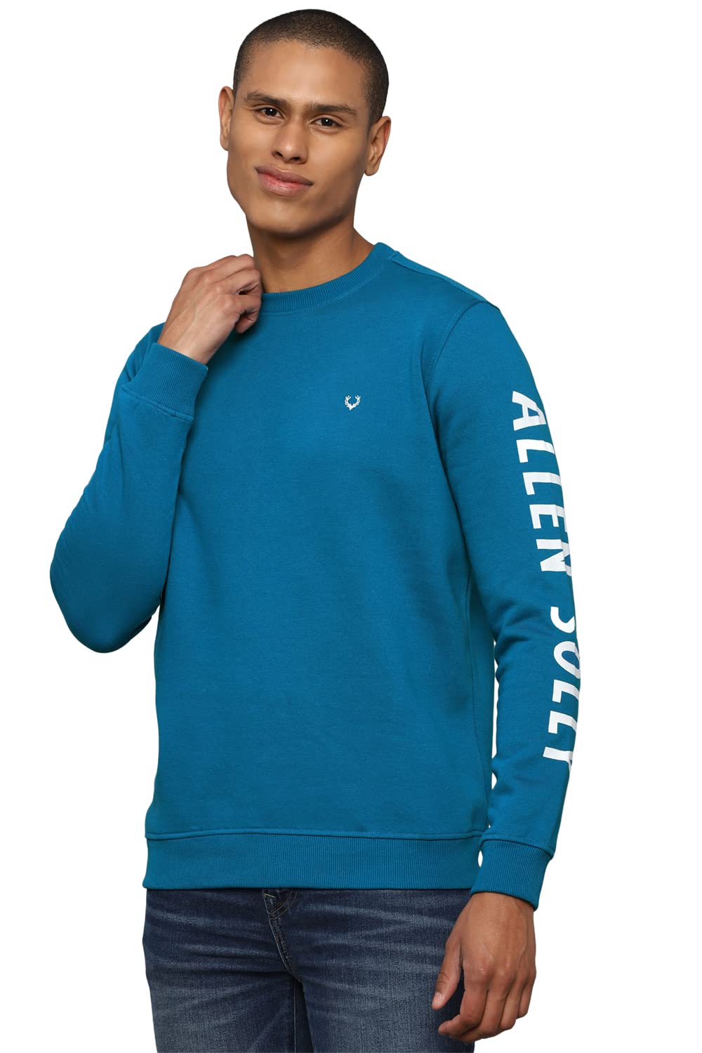 Allen Solly Men Printed Cotton Crew Neck T-Shirt