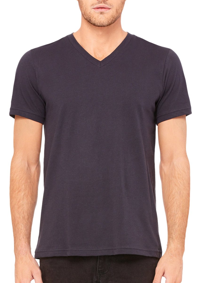 Unisex Jersey Short-Sleeve V-Neck T-Shirt - TRUE ROYAL - XS(D0102H7WBH6)
