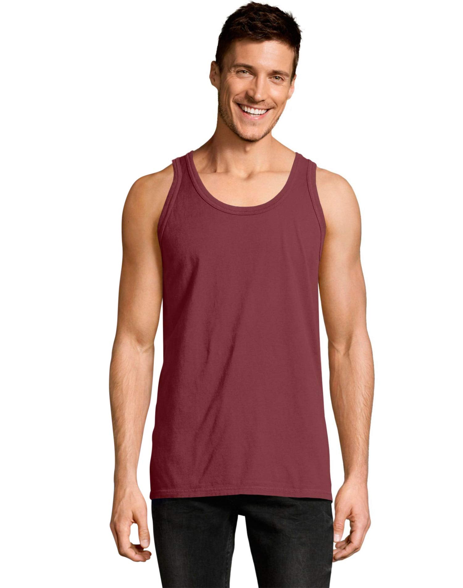 Unisex garment-Dyed Tank - BLAcK - S(D0102H7DE86)