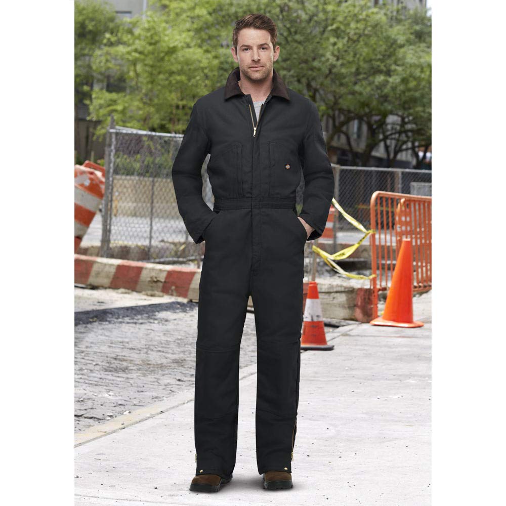 Dickies Men's Premium Insulated Duck Coverall, Black, X-Large Tall