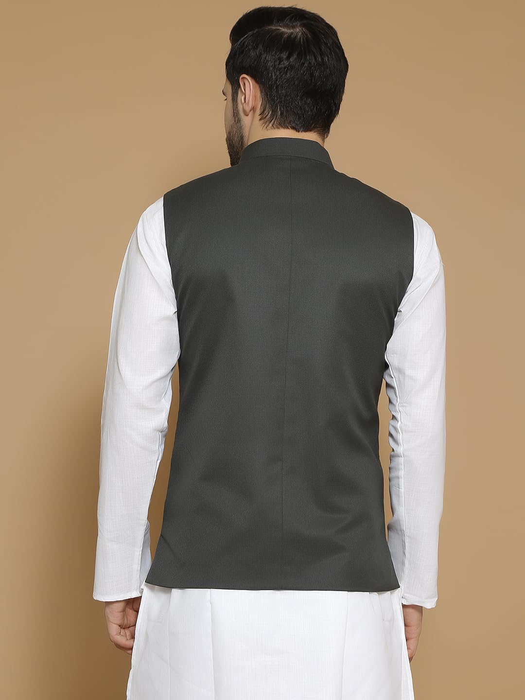 Wintage Men'S Poly Viscose Green Modi Nehru Jacket : Medium : Wc1542