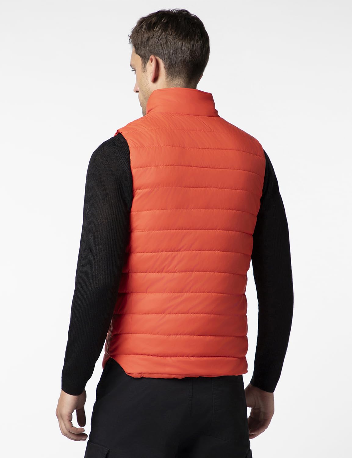 FYLTR Mens Sleeveless Puffer Jacket with Neon Trims - Stand Collar | Full Zipper | Side Pockets | Shaped Hem