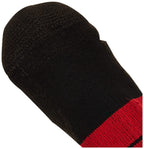 Thorlos Mens 84 N Max Cushion Running Low Cut Athletic-socks, Black/Red, Medium US