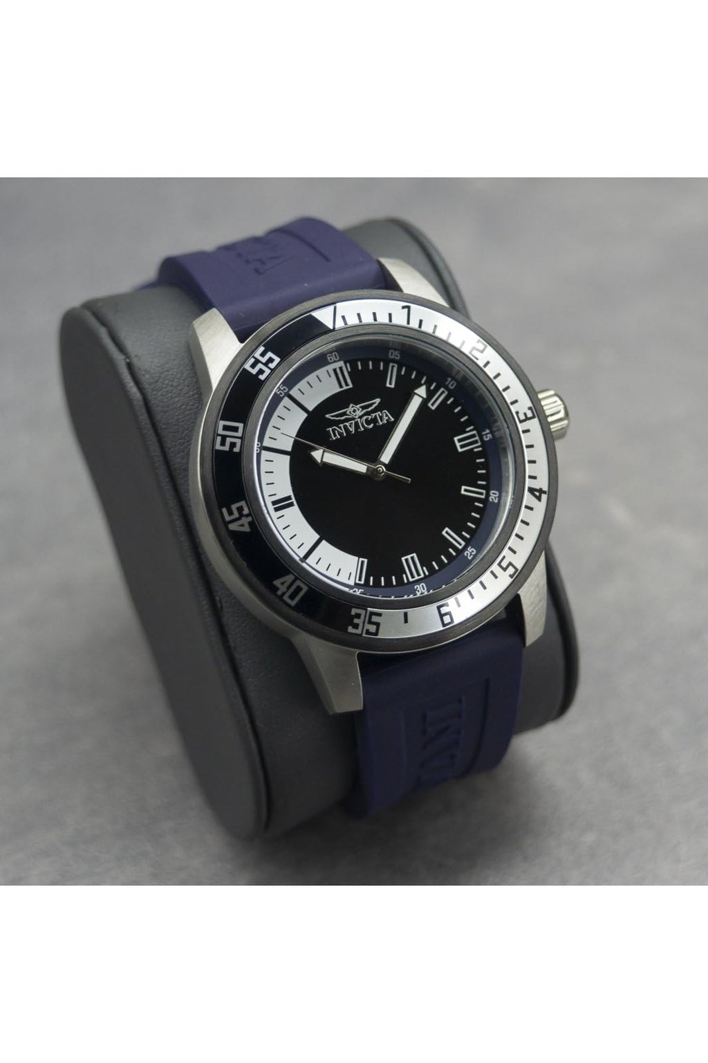 Invicta Men's Specialty 45mm Silicone Quartz Watch, Blue (Model: 34013)