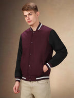 Dennis Lingo Men Colorblock Polyester Regular Fit Full Sleeves Bomber Jacket