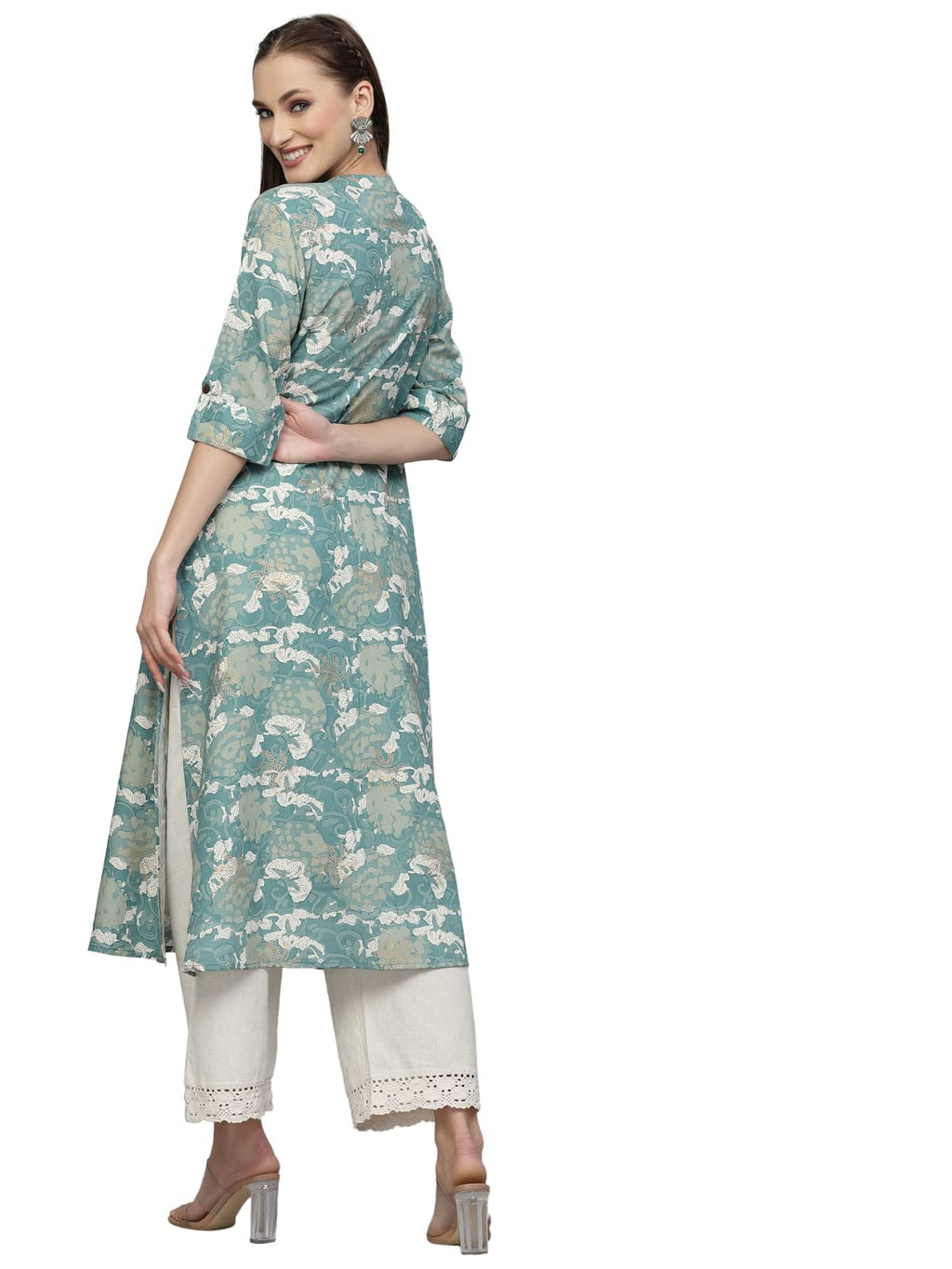 Stylum WomenS Printed Rayon A-Line Kurta