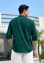 ROYALSCOUT Mens Cotton Blend Full Sleeve Short Kurta Perfect for Traditional Gatherings, Casual Outings, or Everyday Ethnic Wea