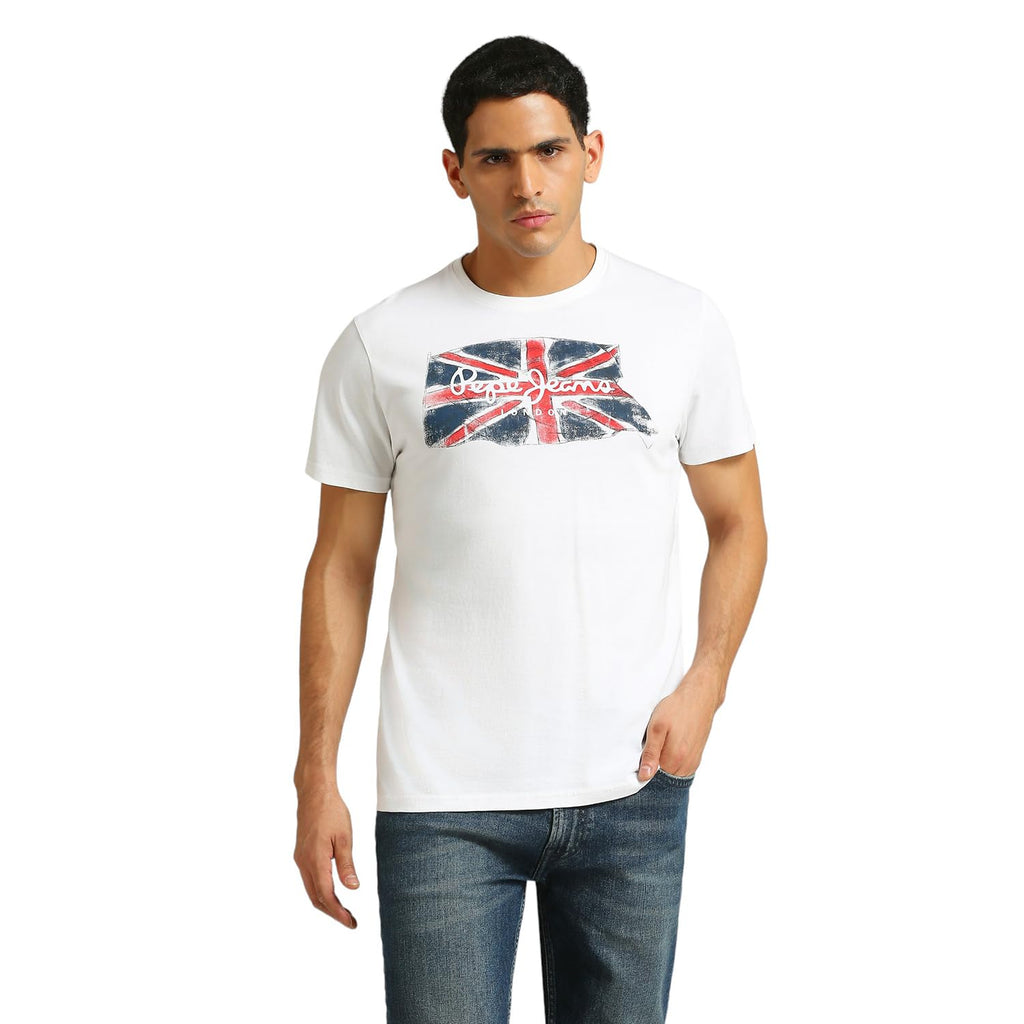 Pepe Jeans MenS Slim Fit T-Shirt (Pm509522_White