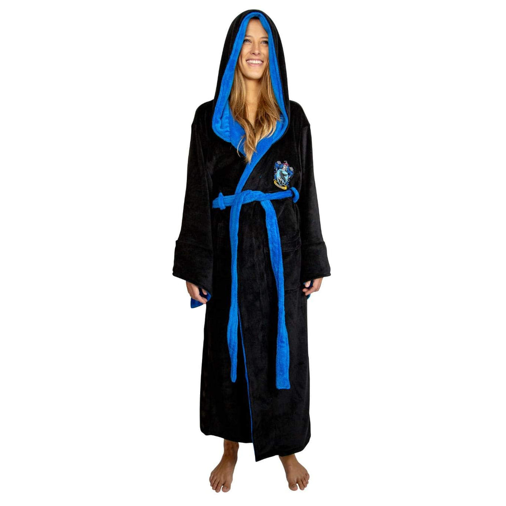 Harry Potter Ravenclaw Hooded Bathrobe for Adults  One Size Fits Most
