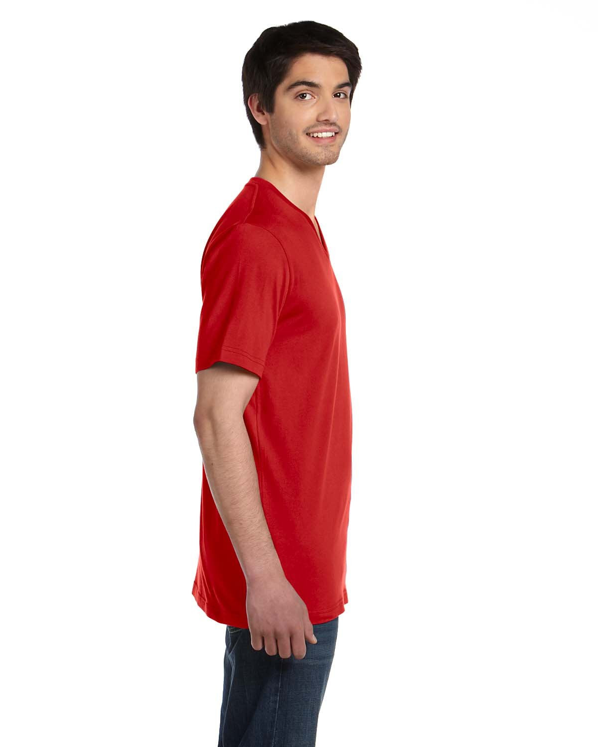 Unisex Jersey Short-Sleeve V-Neck T-Shirt - TRUE ROYAL - XS(D0102H7WcT2)