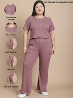 Rigo Plus Size Co-Ord Set For Women | Round Neck, Slim Fit Tracksuit Co-Ords Set For Women | Stylish Dresses For Women | Casual