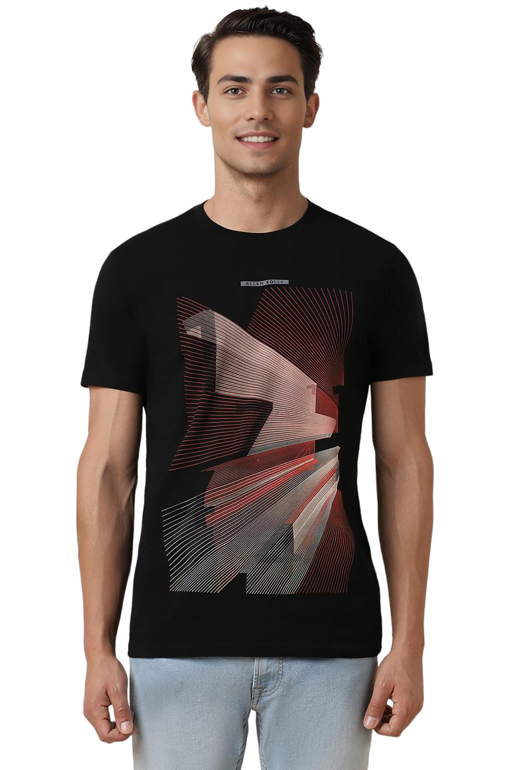 Allen Solly Men Printed Crew Neck T-Shirt