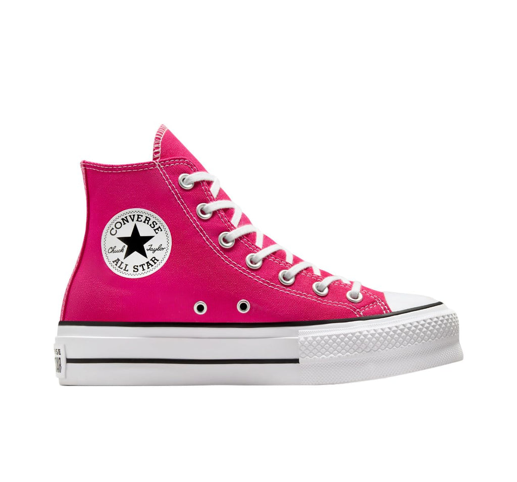 Converse Women's Chuck Taylor All Star Lift Platform Sneakers, Cerise Pink/White/Black, 7.5 Medium US