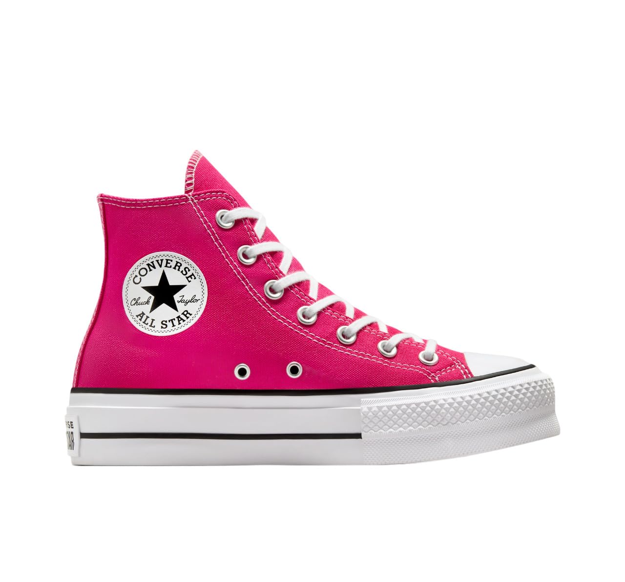 Converse Women's Chuck Taylor All Star Lift Platform Sneakers, Cerise Pink/White/Black, 7.5 Medium US