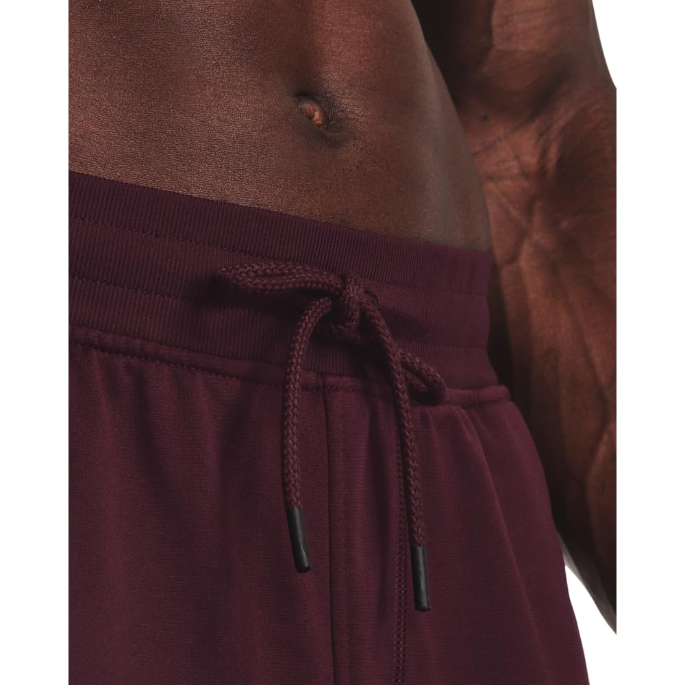 Under Armour Men's Sportstyle Tricot Joggers, (601) Dark Maroon / / White, 3X-Large