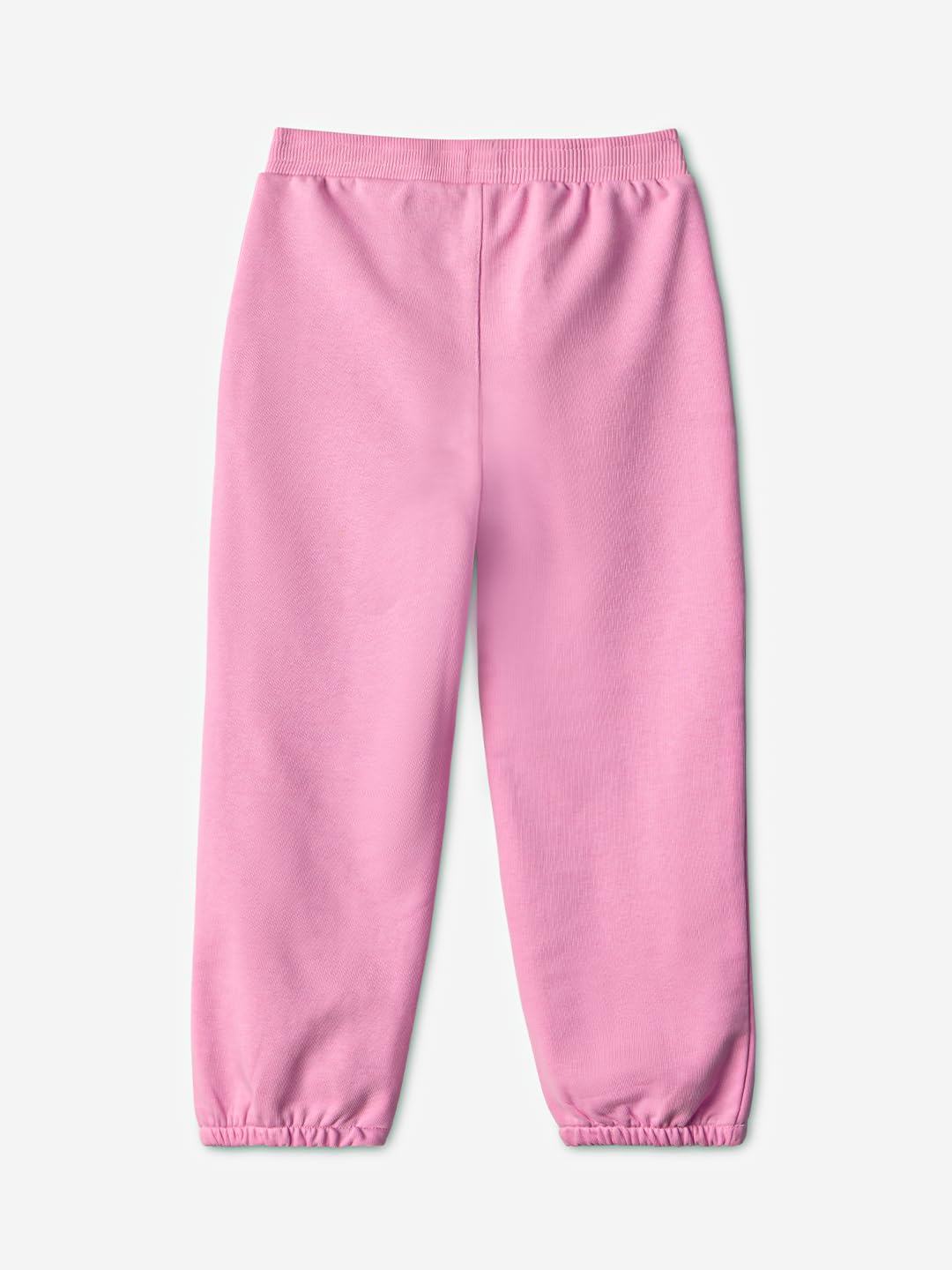 The Souled Store Solid Joggers: Rosy Pink Girls Drawstringed Regular Fit Cotton Joggers (2-8 Yrs)