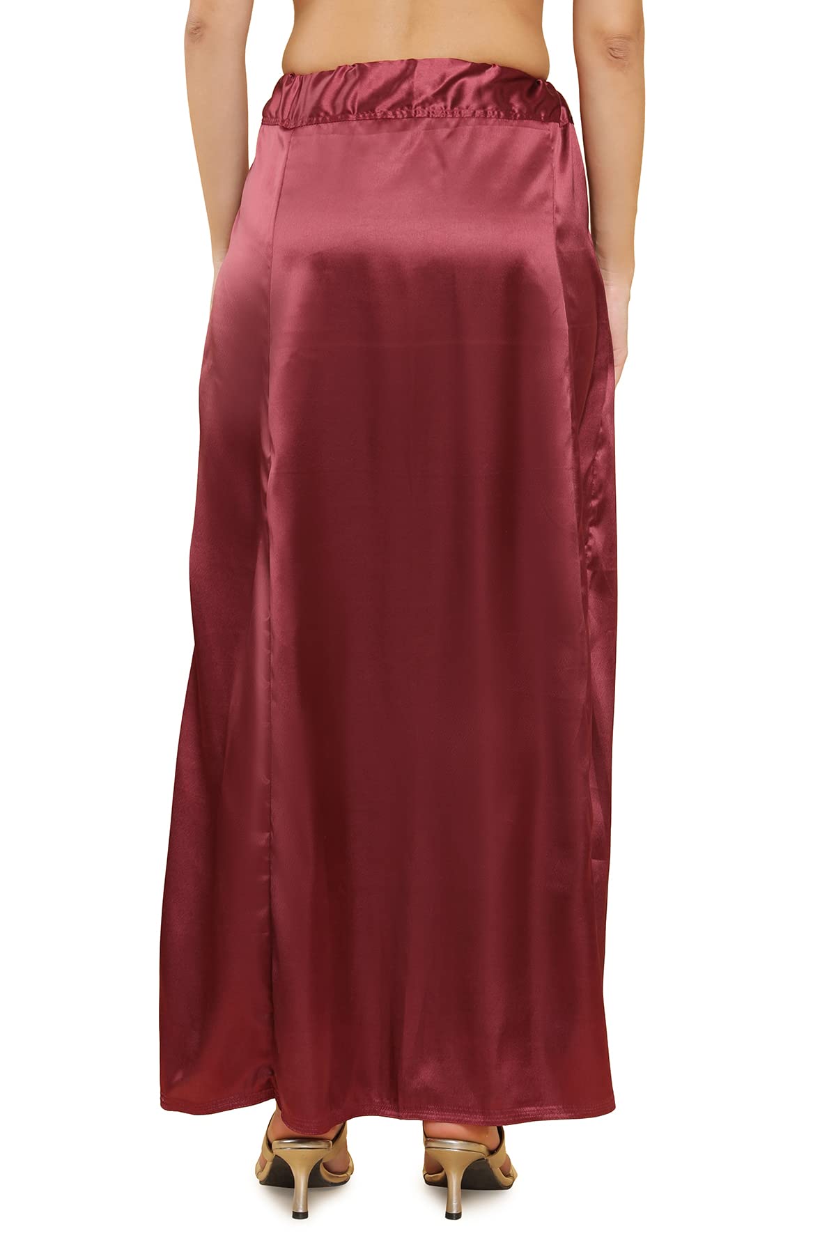 Soch Maroon Satin Petticoat