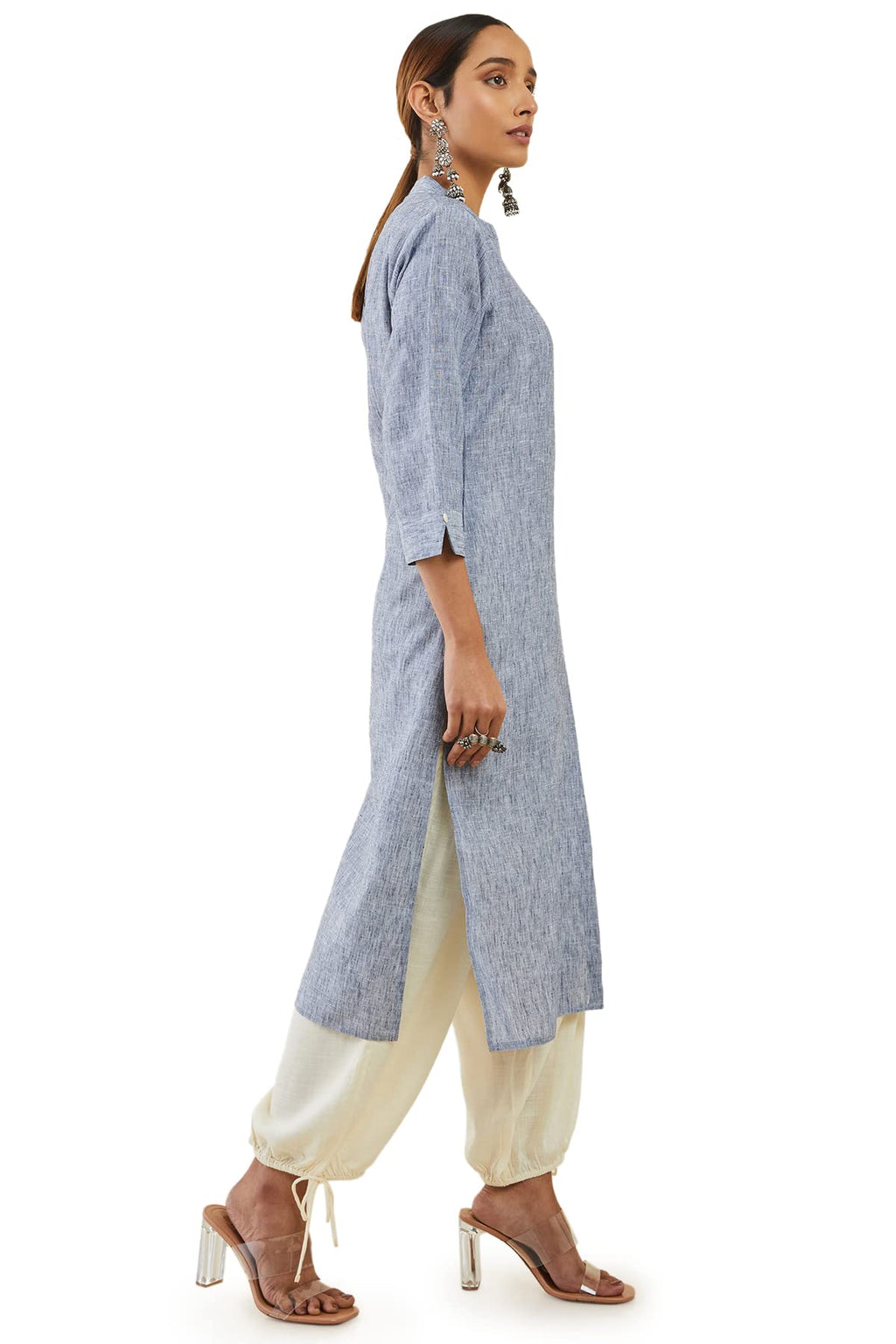 Soch Women'S Linen Straight Kurta