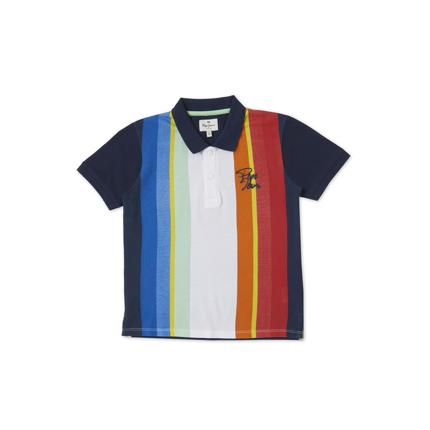 Pepe Jeans Philetus Yarn Dyed Striper Polo Navy