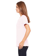 Ladies Relaxed Jersey V-Neck T-Shirt - BERRY - S(D0102H782VT)