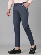 AVANOVA Mens Solid Ankle Length Flat Front Straight Slim Fit Casual Skinny Stretch Chinos Business Pant with Pocket Suit Pants