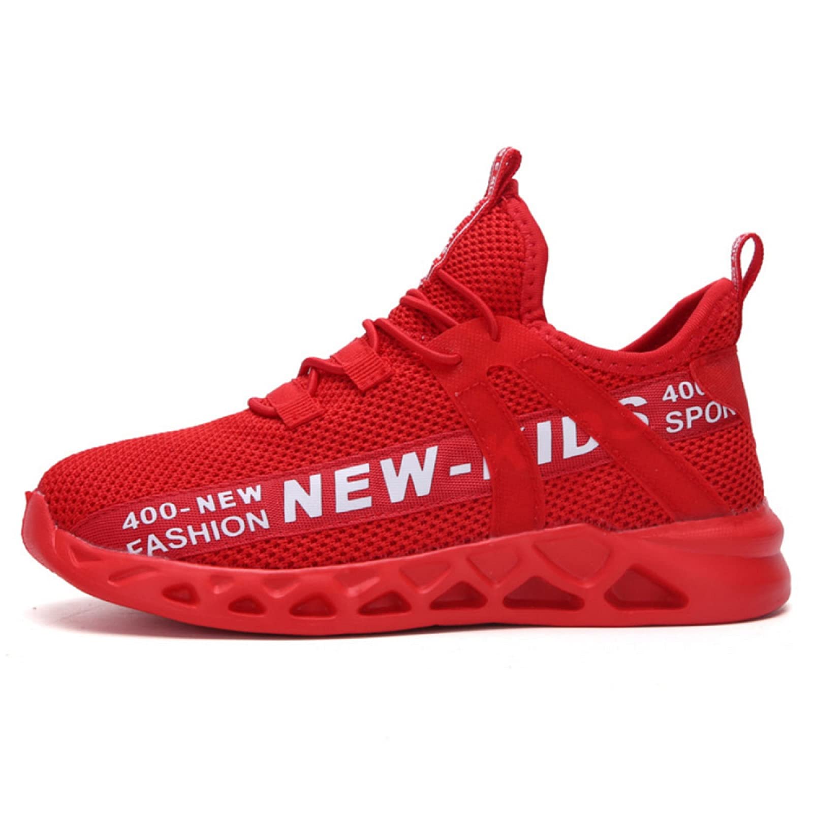 Daclay Kids Shoes Running Shoes Girls Boys Primary School Students Spring and Autumn Casual Shoes Sports Shoes Red
