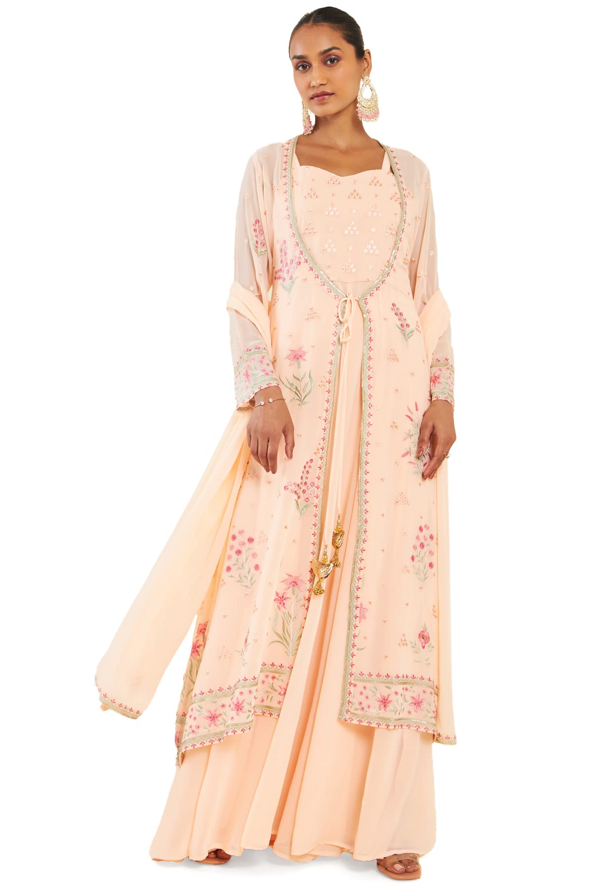 Soch Women Georgette Floral Suit Set